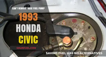 Struggling to Remove Hose from 1993 Honda Civic Fuel Pump? Tips