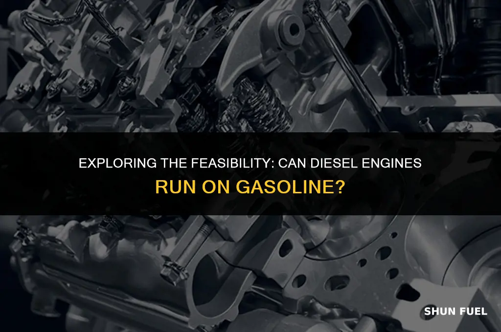 could a diesel engine run on gasoline
