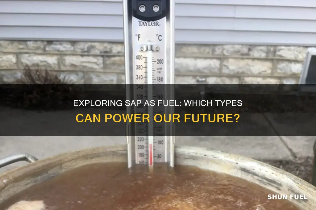 could any sap be used as fuel