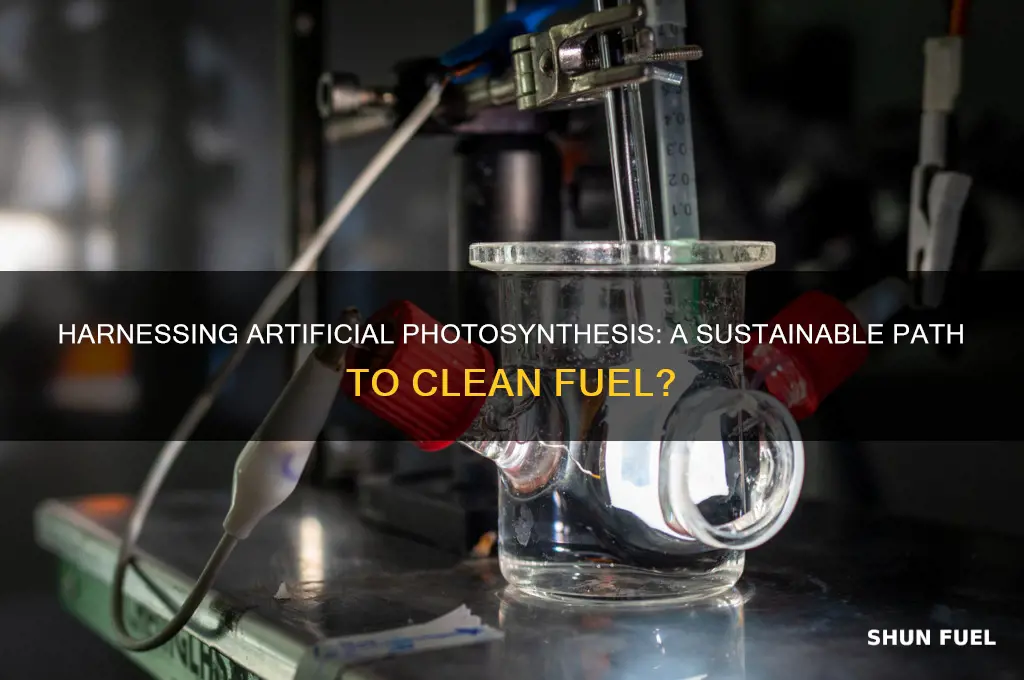 could artificial photosynthesis be used to create fuel