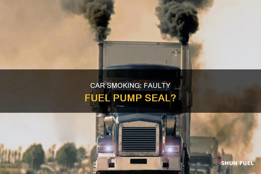 could car smoke if fuel pump sealis bad