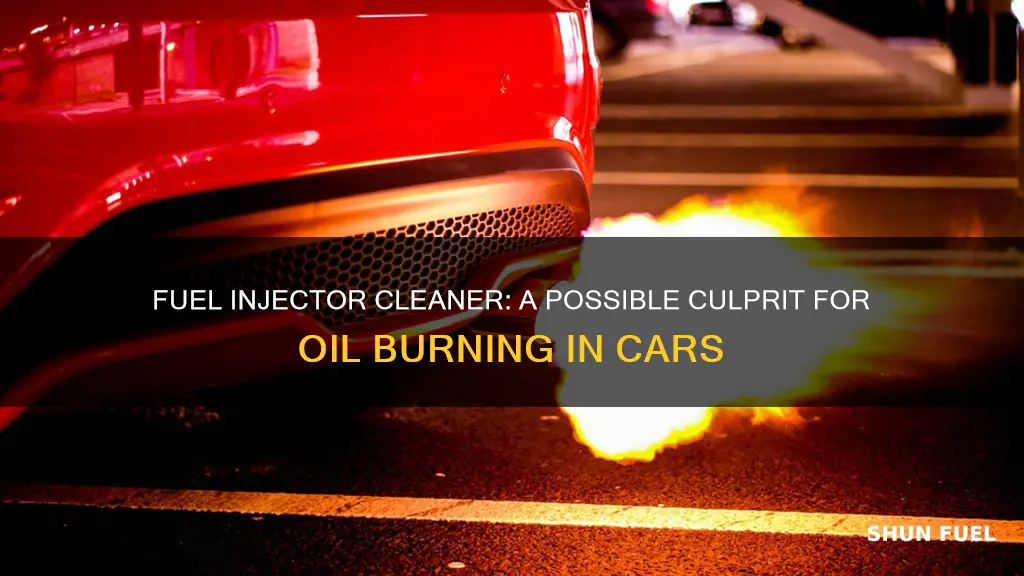 could fuel injector cleaner cause your car to burn oil