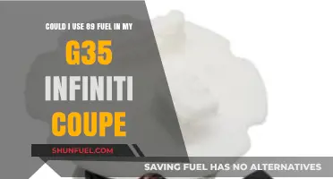 Can 89 Octane Fuel Safely Power Your Infiniti G35 Coupe?