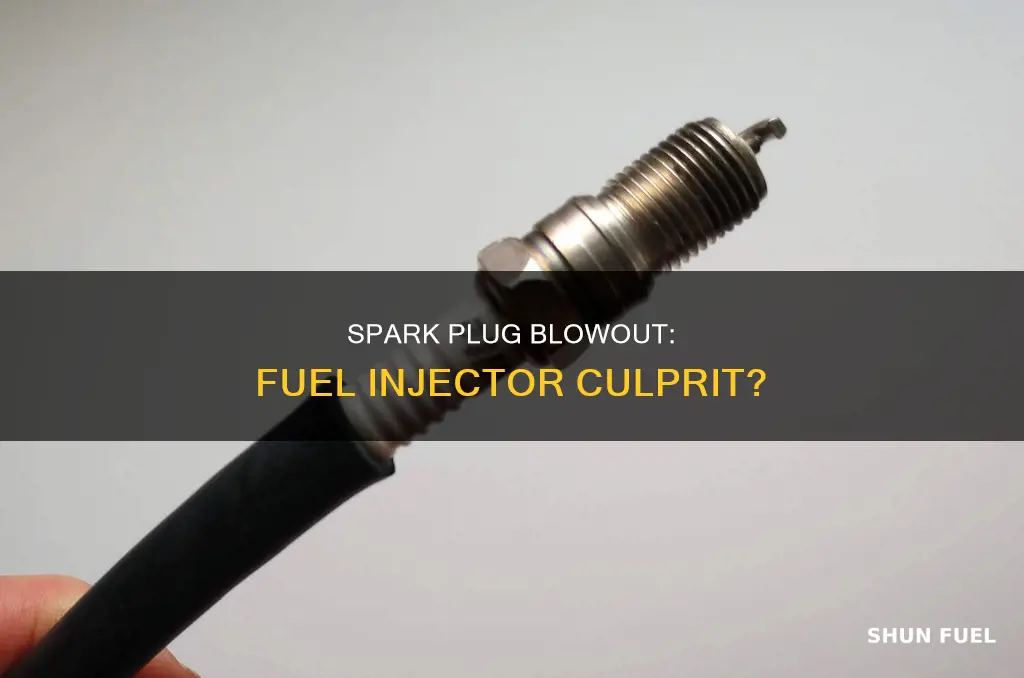 could spark plug blow out cause fuel injector