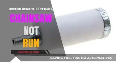 Why Your Chainsaw Won't Run: Fuel Filter Faults