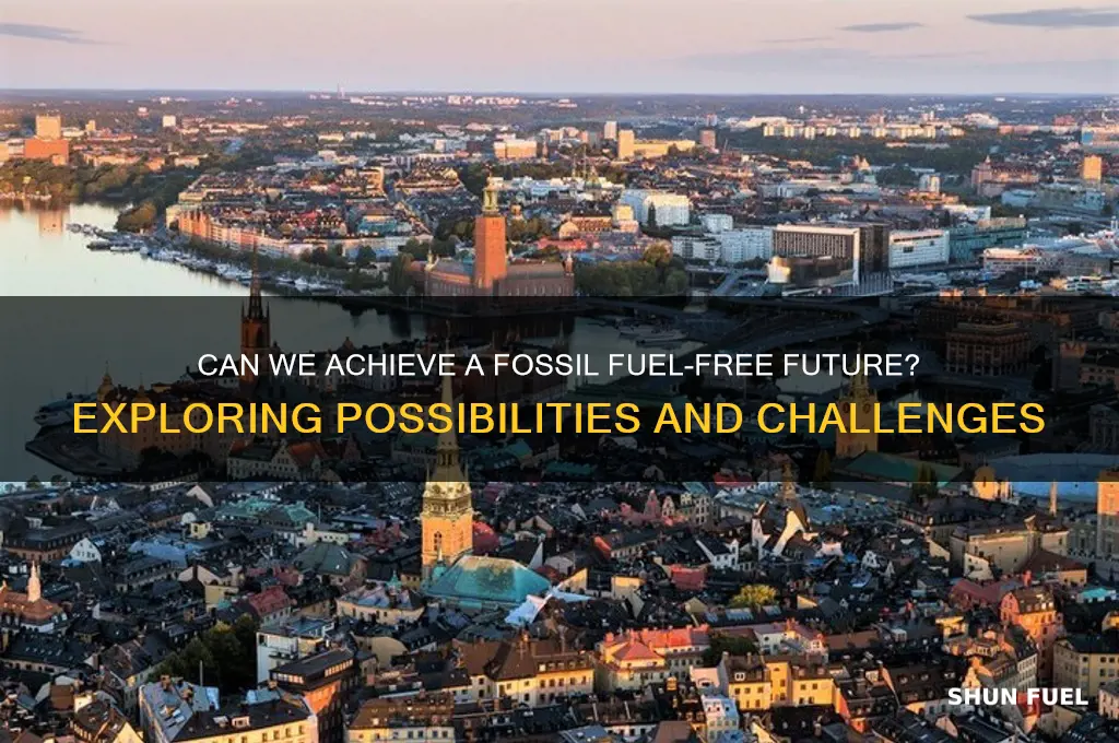 could we completely stop using fossil fuels