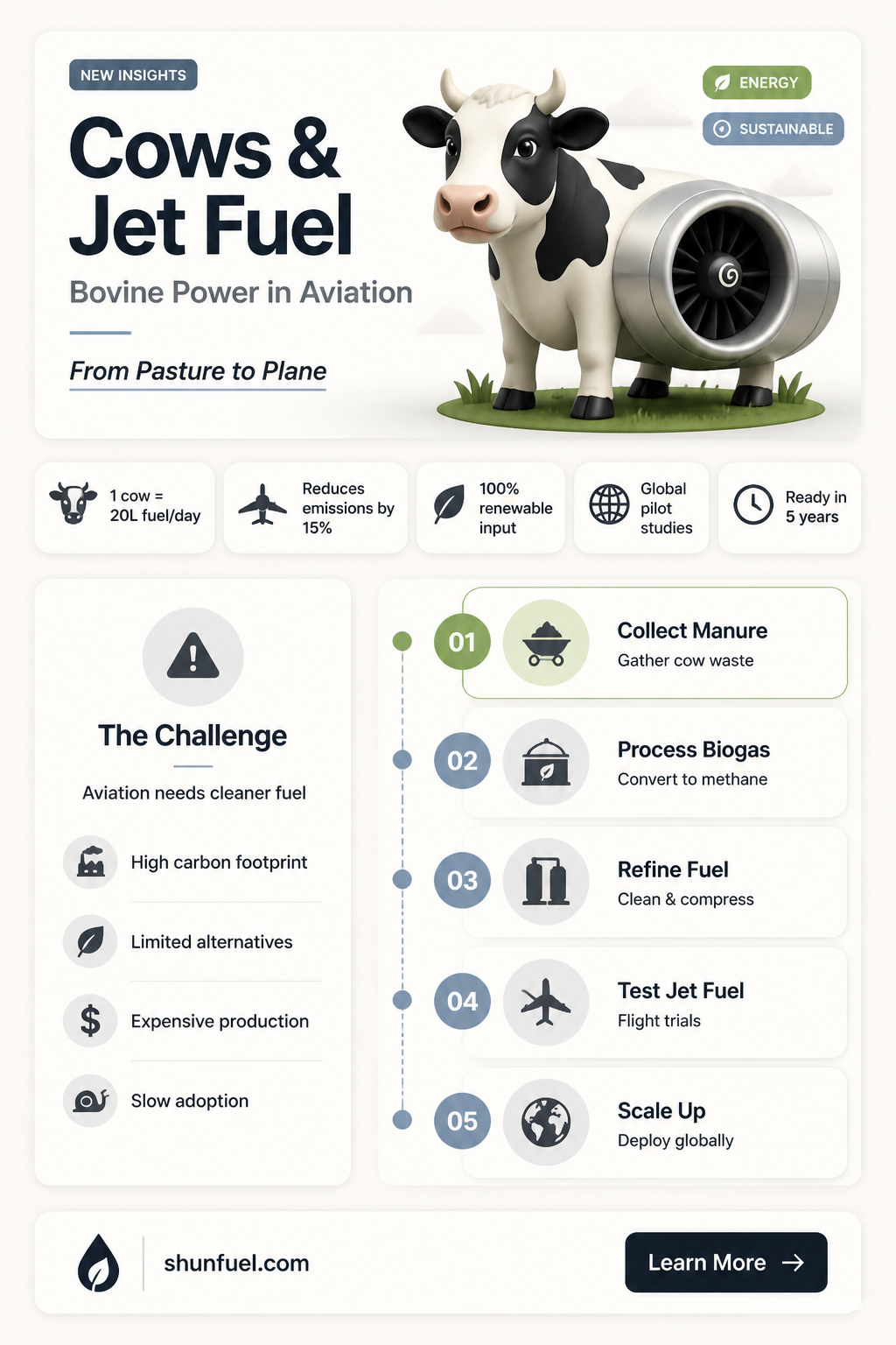 are cows used in jet fuel
