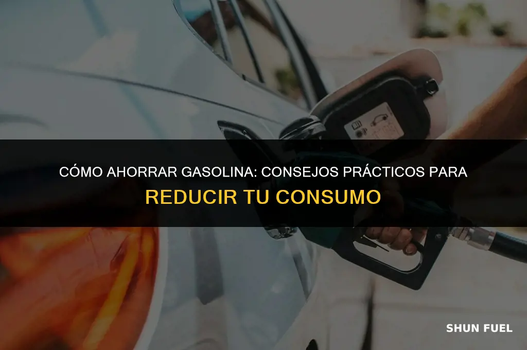 cómo gastar menos gasolina