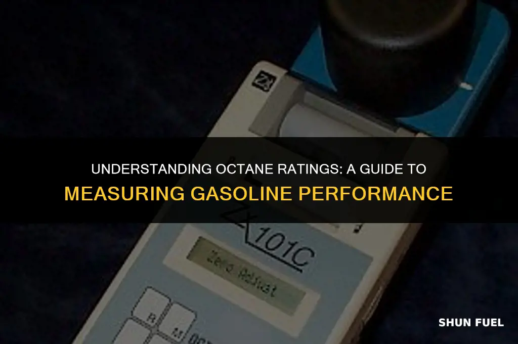 cómo se mide el octanaje en la gasolina