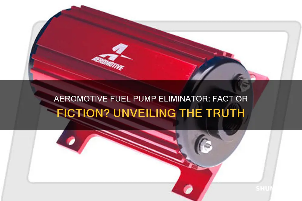 did aeromotive make up fuel pump eliminator