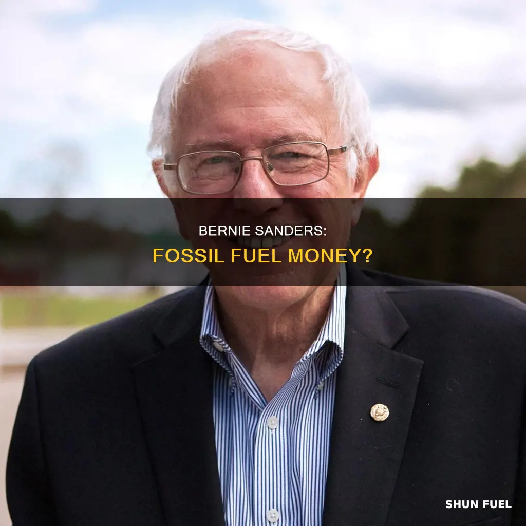 did berniie sanders accept fossil fuel money
