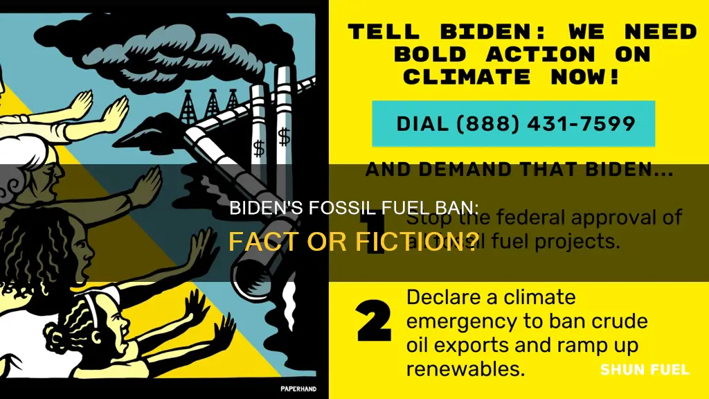 did biden say no fossil fuels