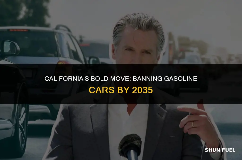 did california ban gasoline cars