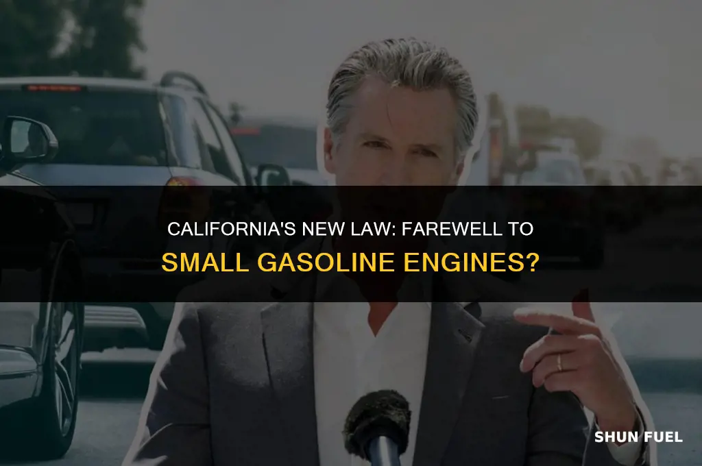 did california ban small gasoline engines
