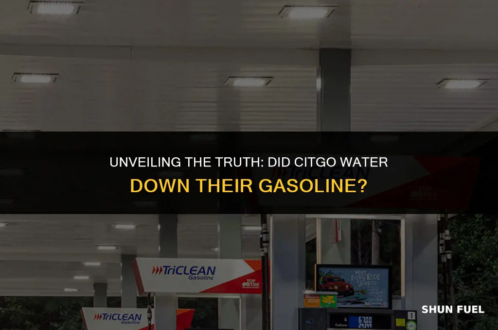 did citgo watee down their gasoline