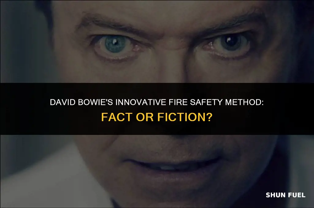 did david bowie patent putting out the fire with gasoline