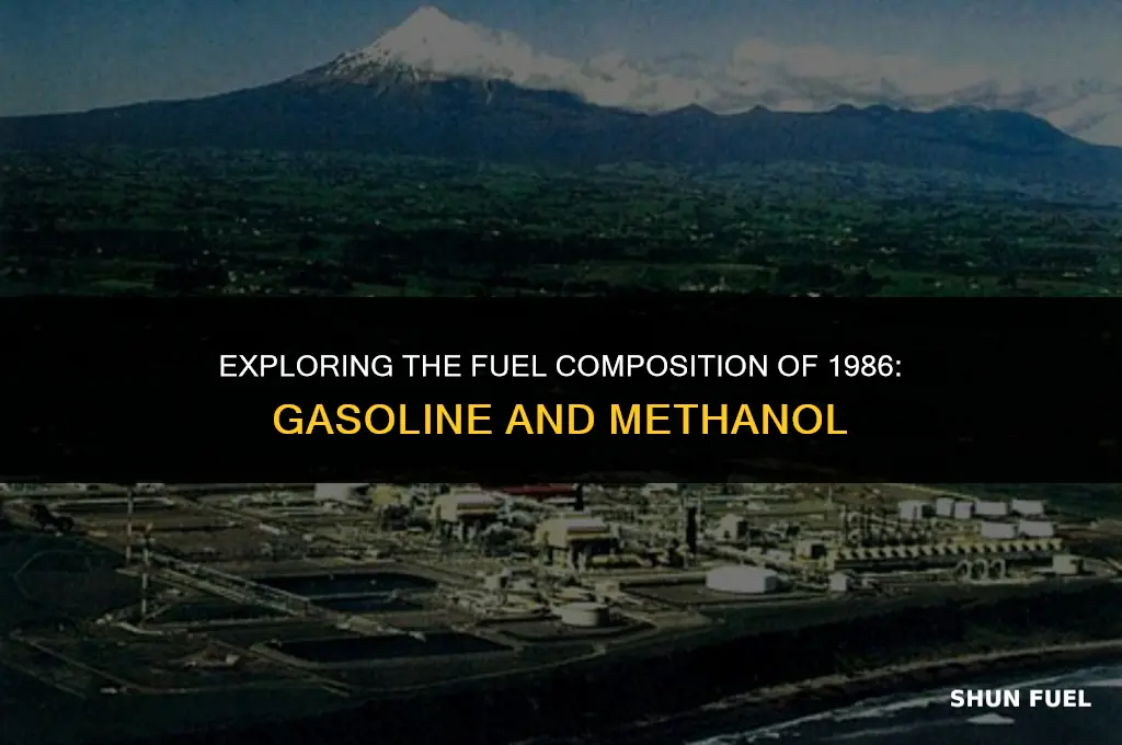 did gasoline in 1986 contain methanol
