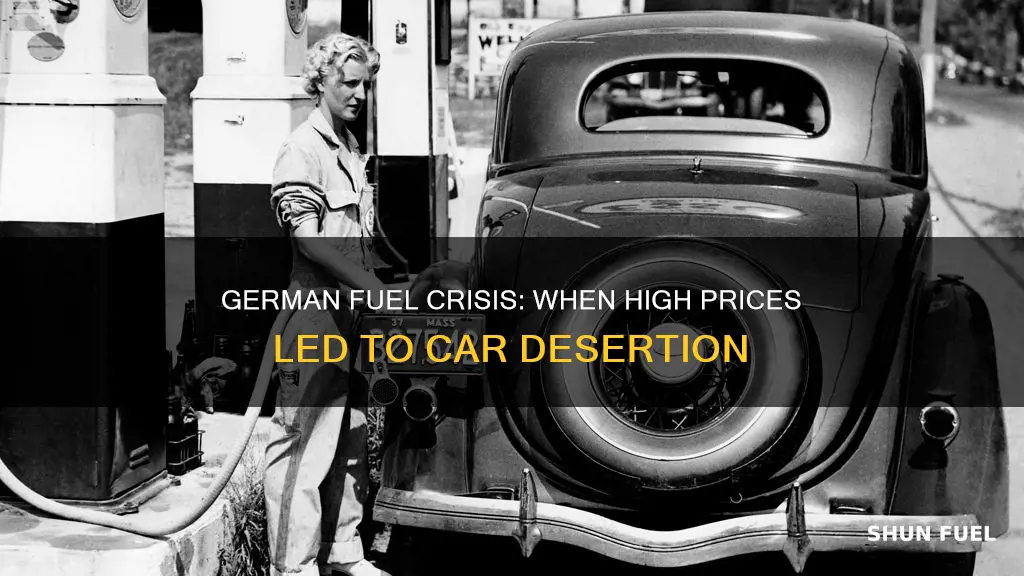 did germany ever increase fuel prices and people abandoned cars