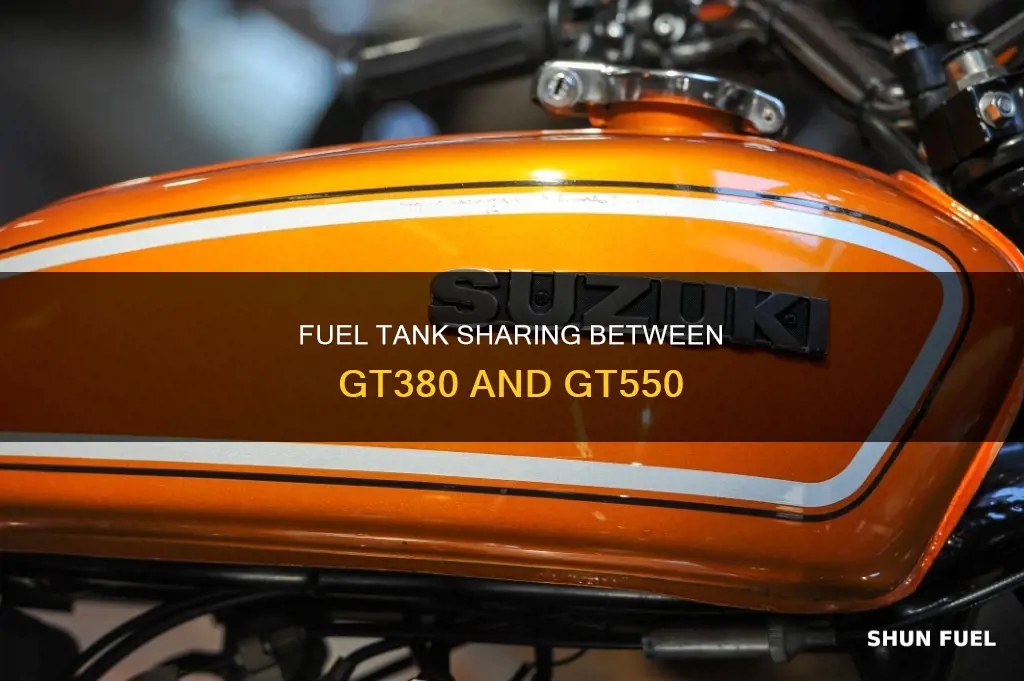 did gt380 and gt550 share same fuel tank