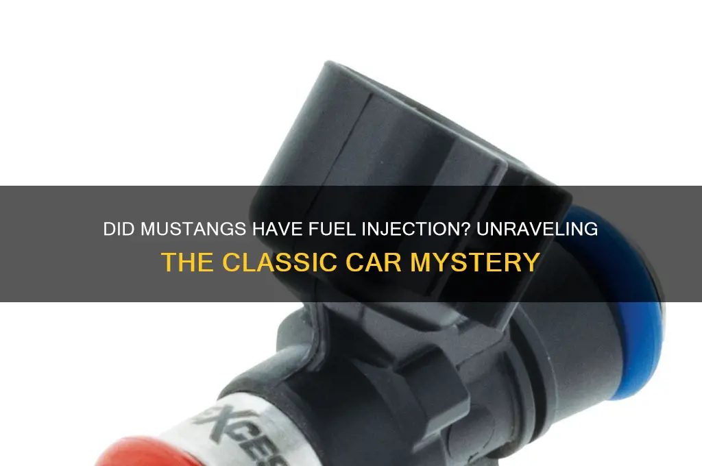 did mustangs have fuel injection