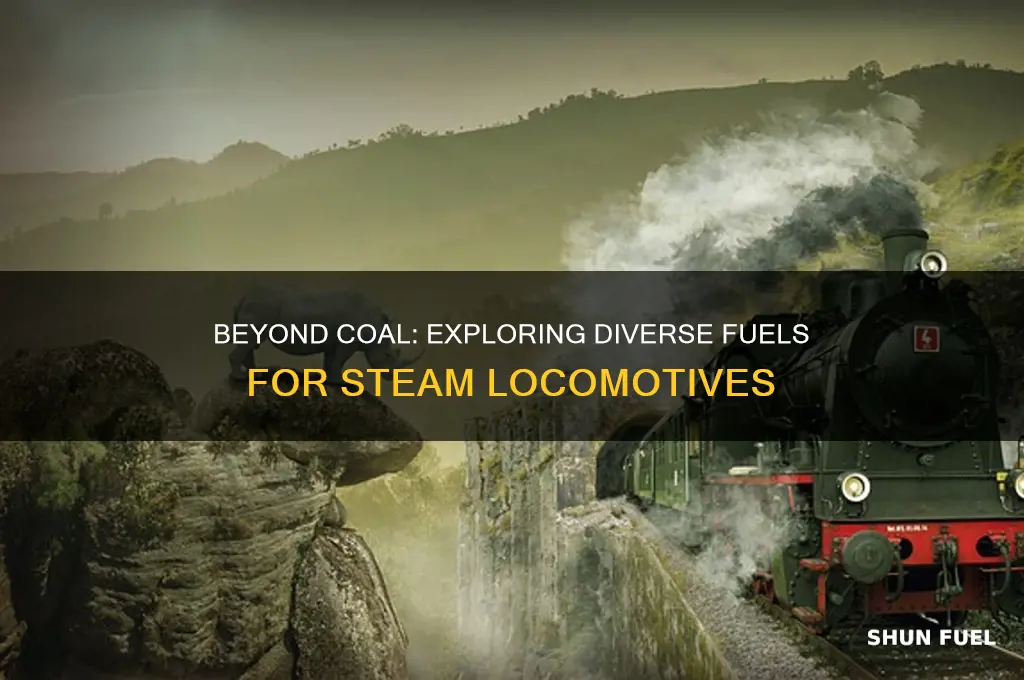 did steam locomotives only use coal as fuel