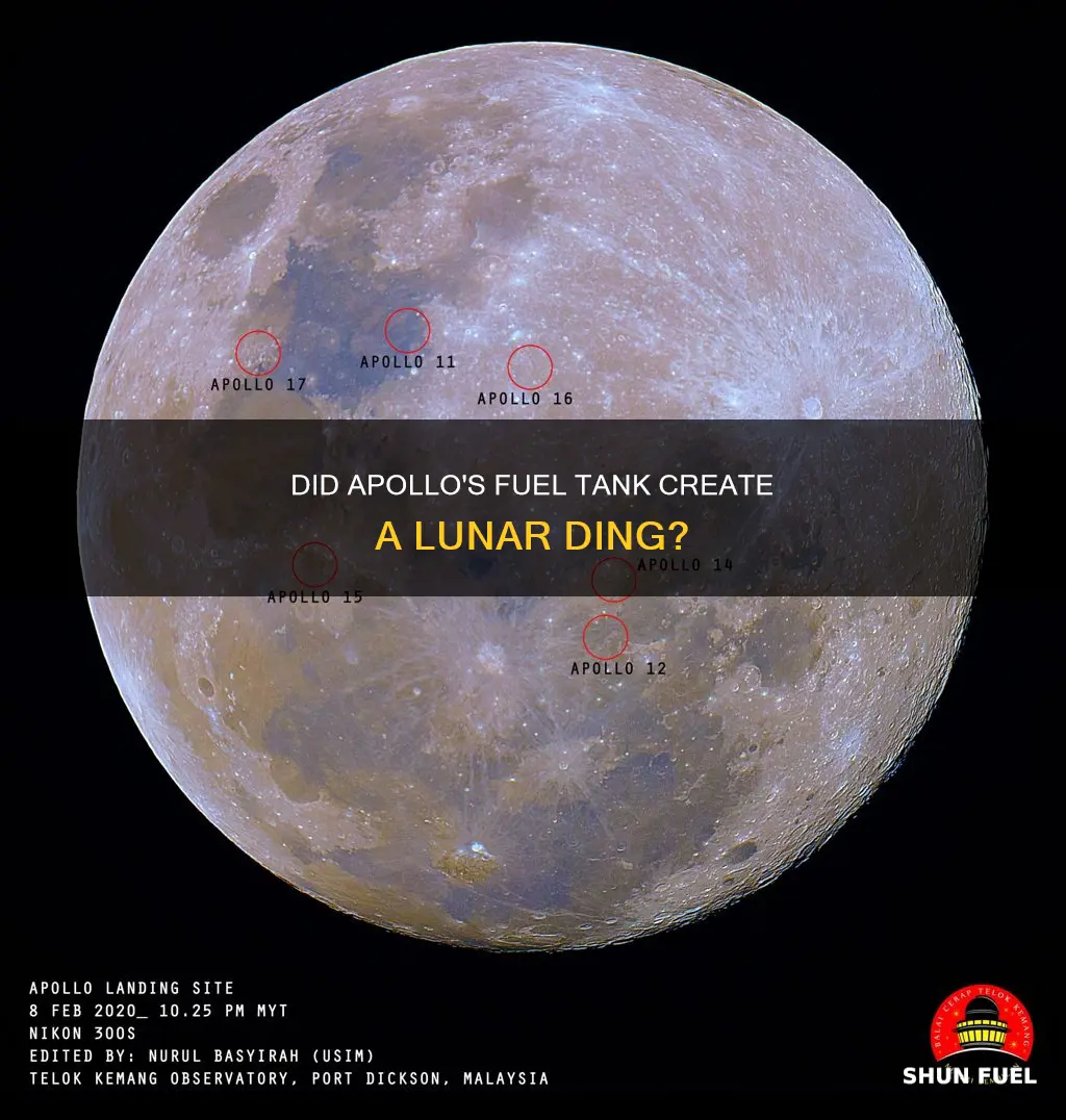 did the moon ring when apollo dropped its fuel tank