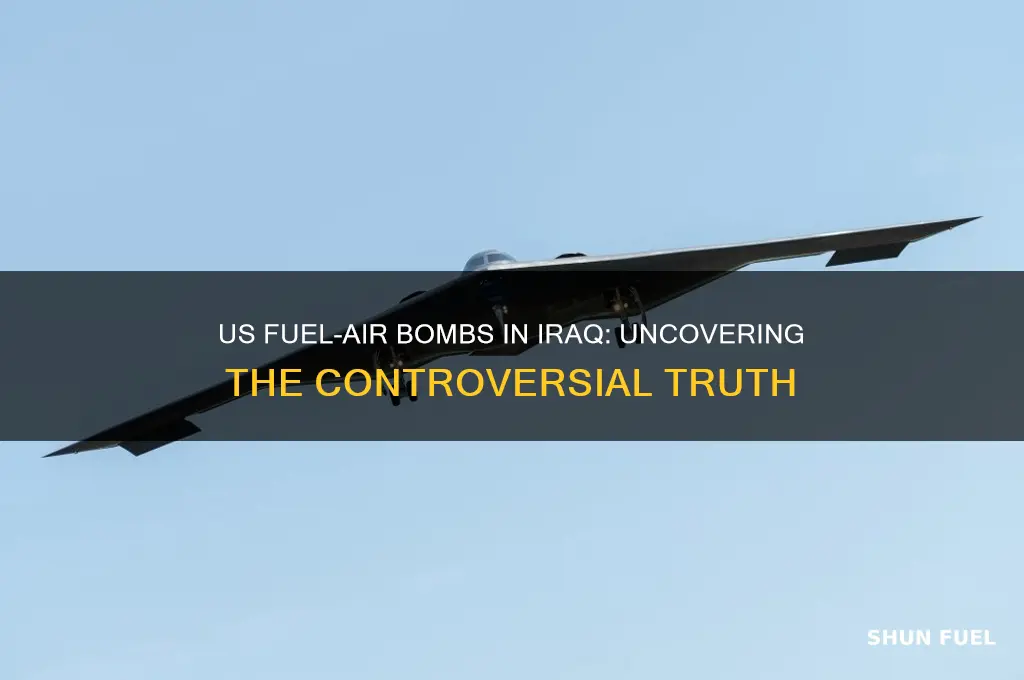 did the us use fuel air bombs on iragis