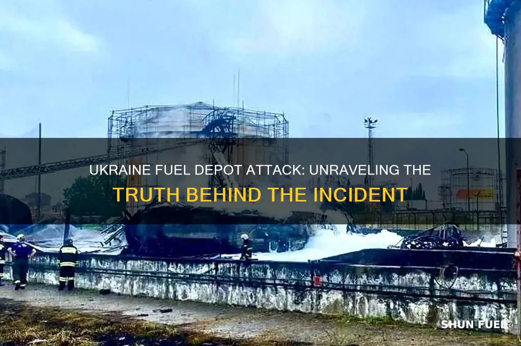 did ukraine attack fuel depot