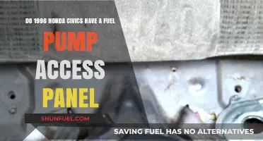Accessing the Fuel Pump in a 1996 Honda Civic: Panel Guide