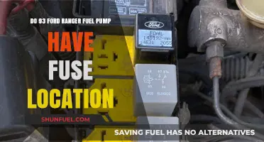 Where to Find the Fuel Pump Fuse in a 1993 Ford Ranger