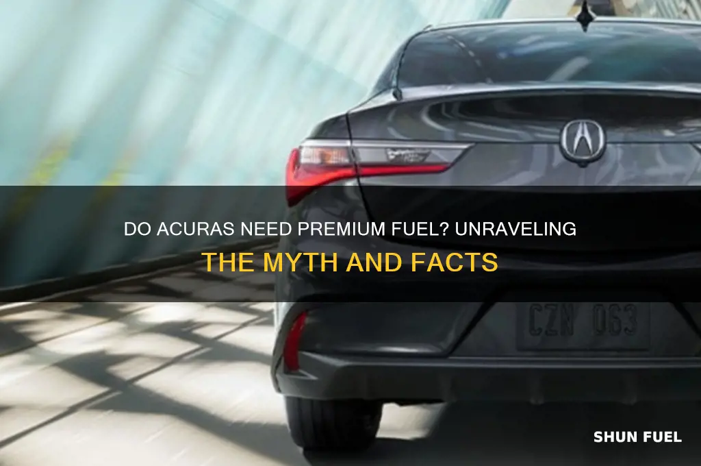 do acuras need premium fuel