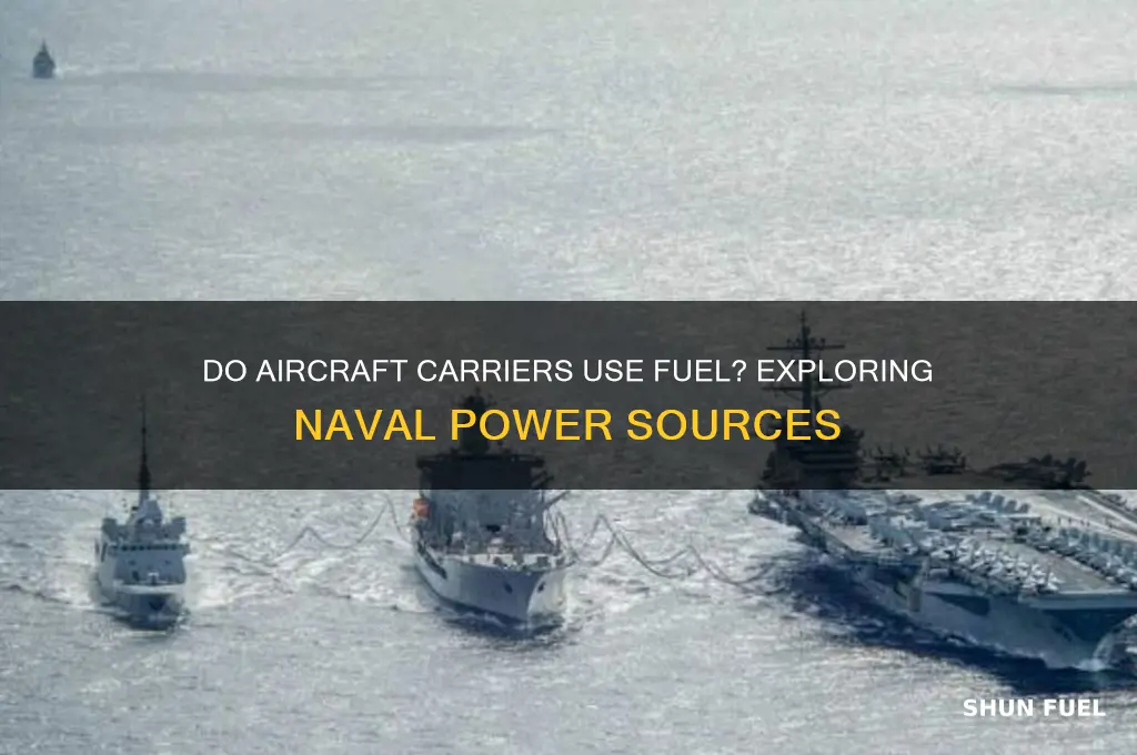 do aircraft carriers use fuel