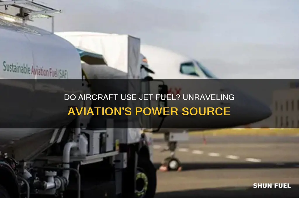 do aircraft use jet fuel