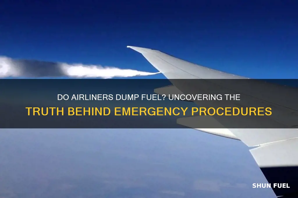 do airliners dump fuel