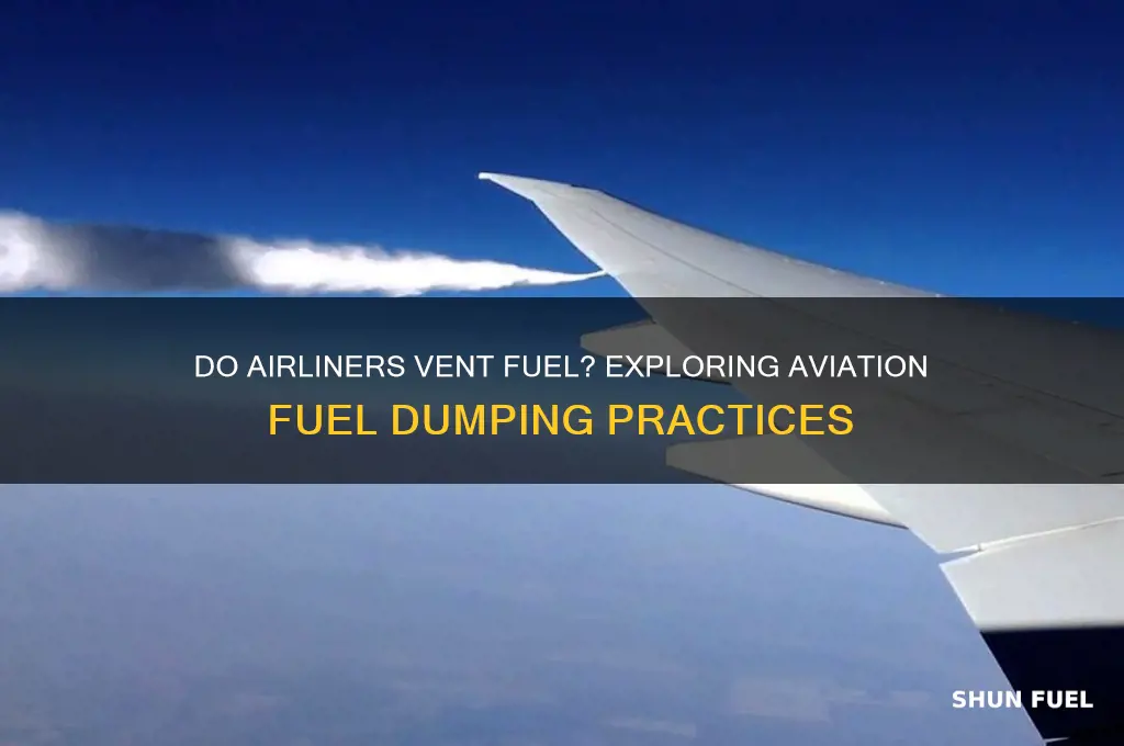 do airliners vent fuel