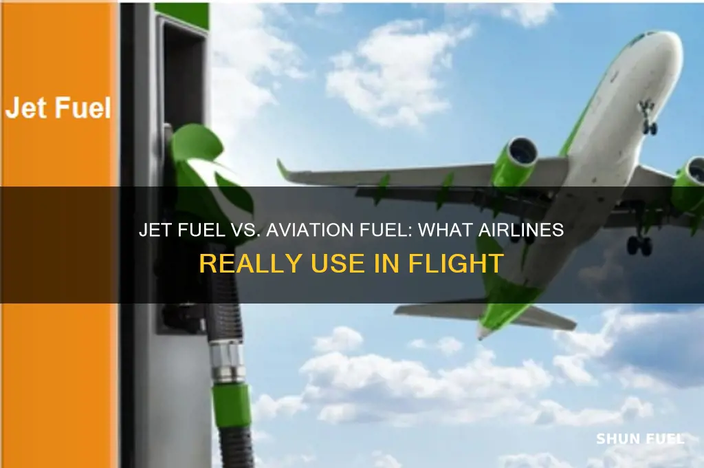 do airlines use jet fuel or aviation fuel