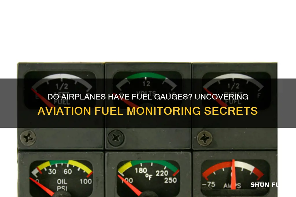 do airplanes have fuel gauges