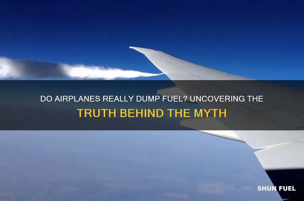 do airplanes really dump fuel