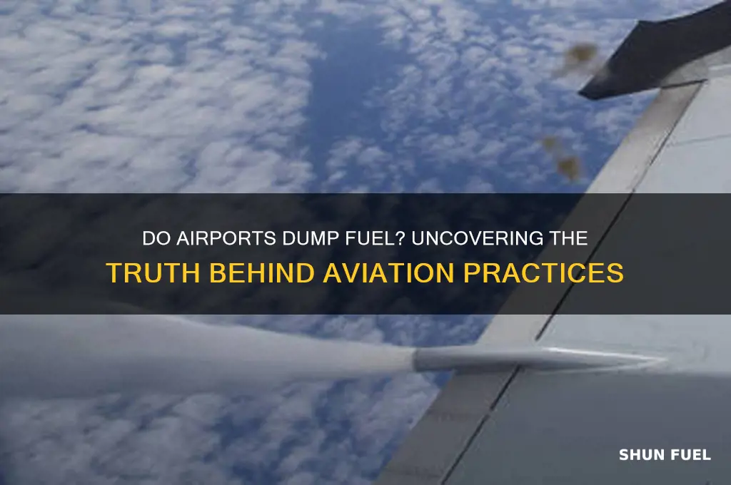 do airports dump fuel