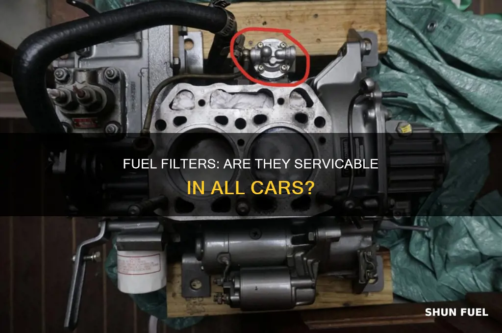 do all cars have servicable fuel filters
