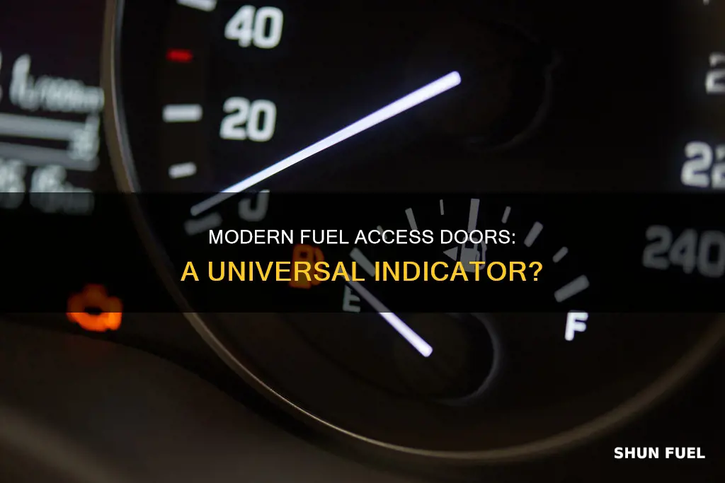 do all modern cars have fuel access door indicators