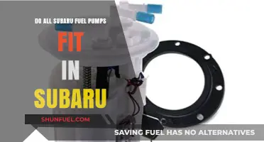 Subaru Fuel Pump Compatibility: Do All Models Fit Interchangeably?
