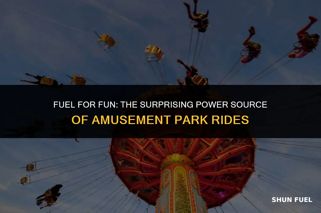 do amusement partk rides operate on gasoline