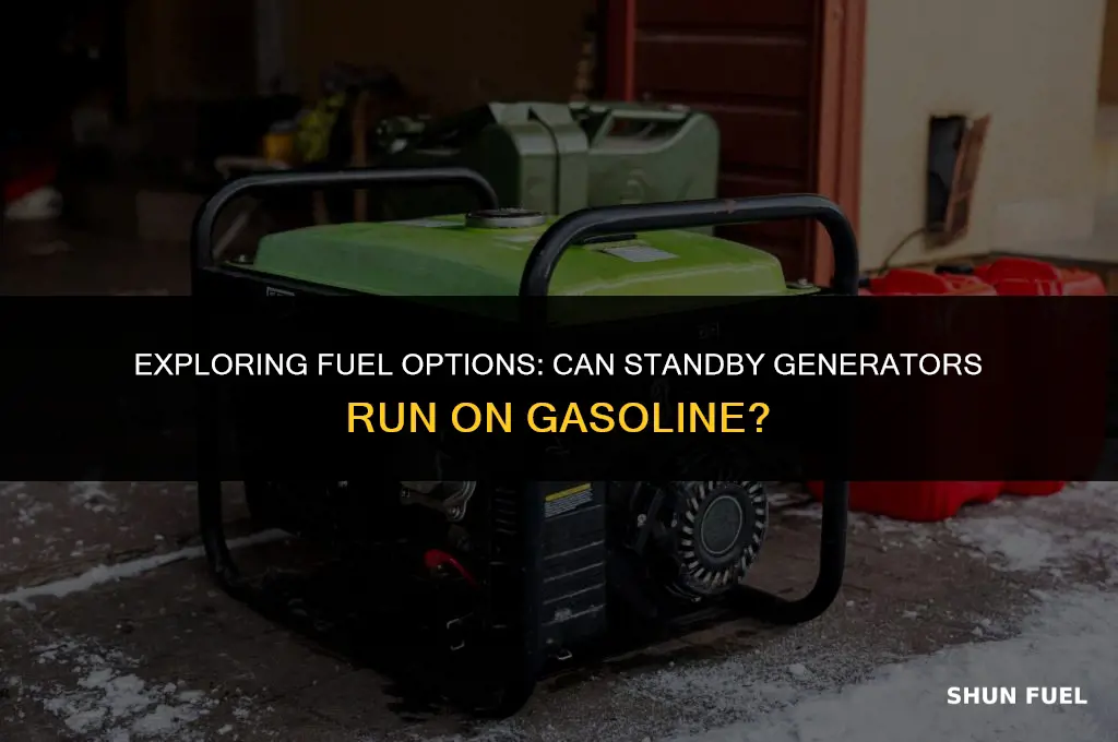 do any standby generators run on gasoline
