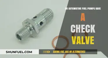 Automotive Fuel Pumps: Understanding the Role of Check Valves