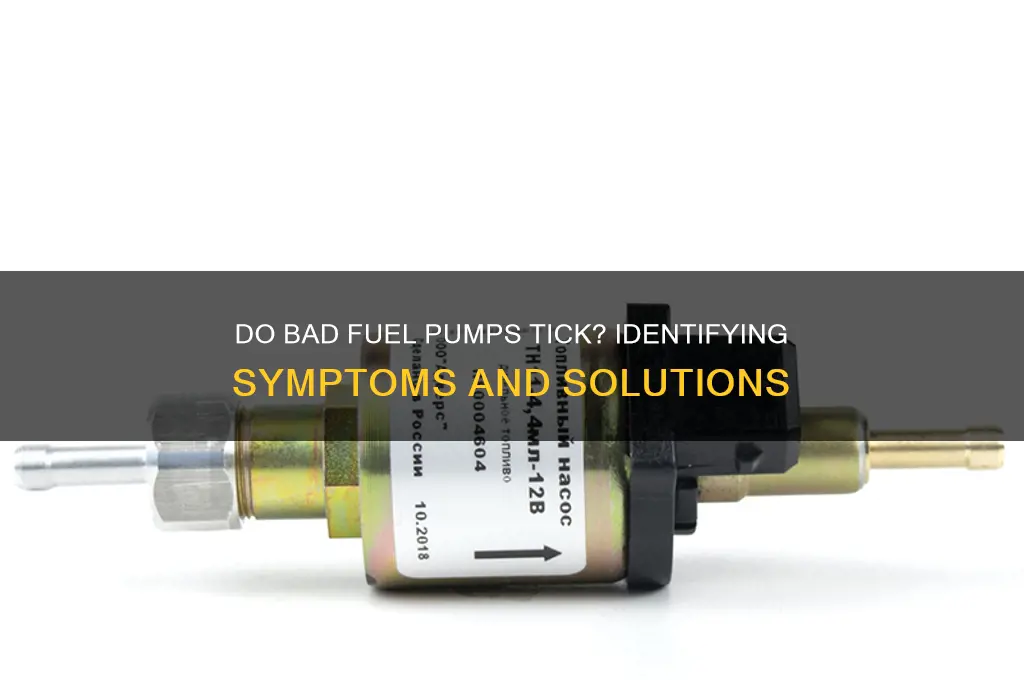 do bad fuel pumps tick