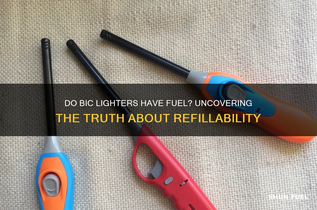 do bic lighters have fuel