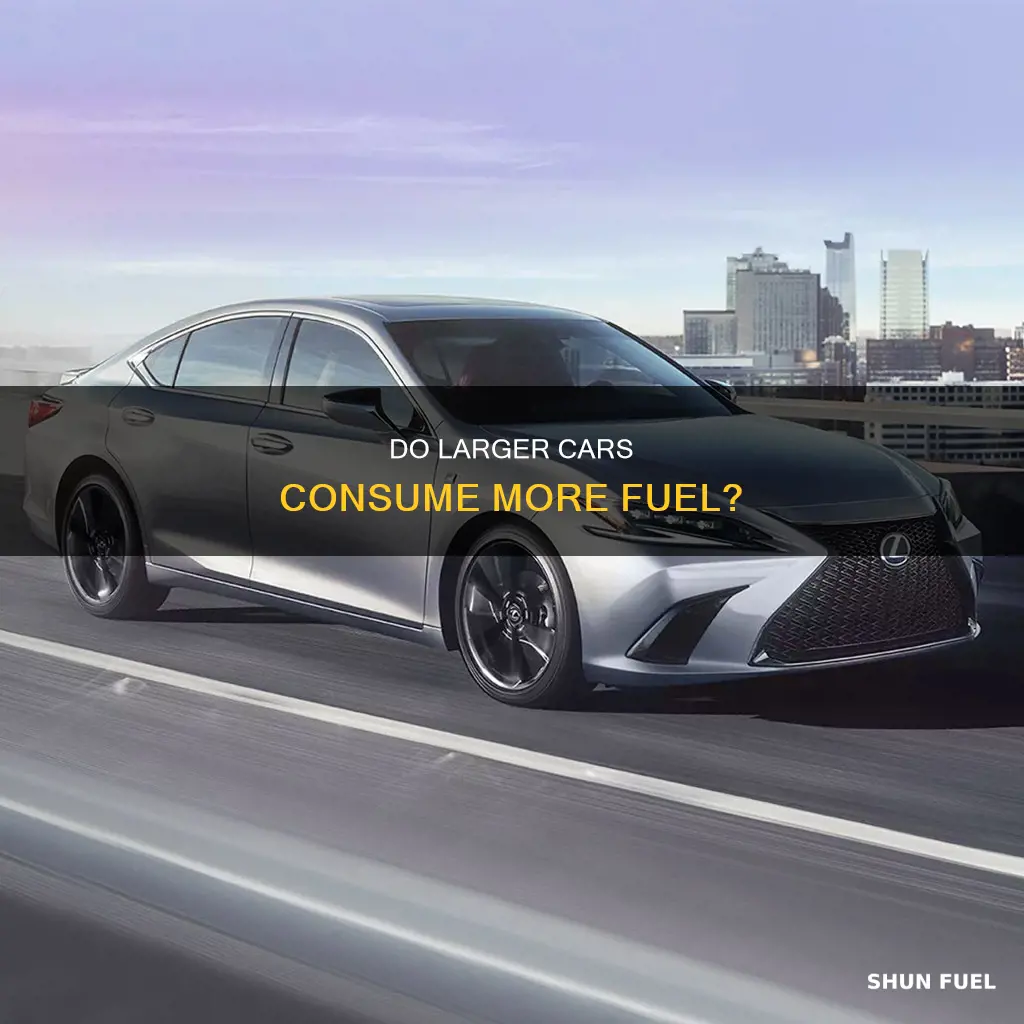 do bigger cars take more fuel