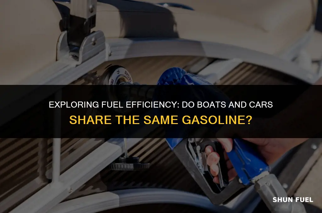 do boat consume the same gasoline as cars