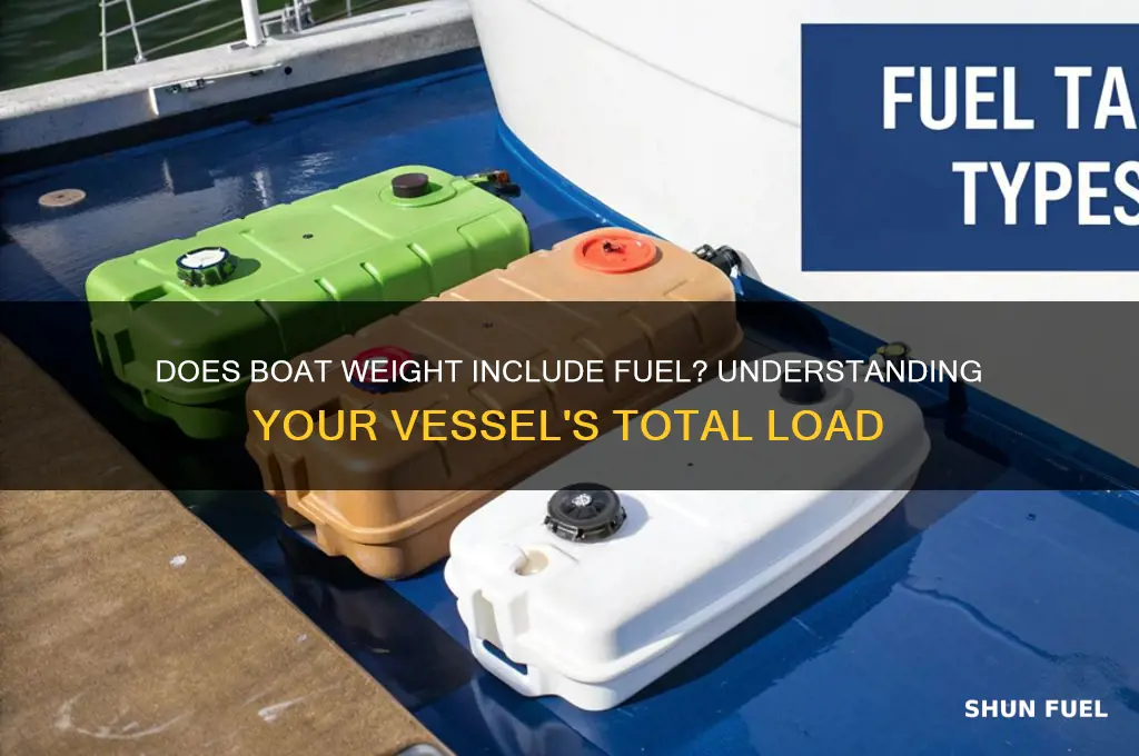 do boat weights include fuel